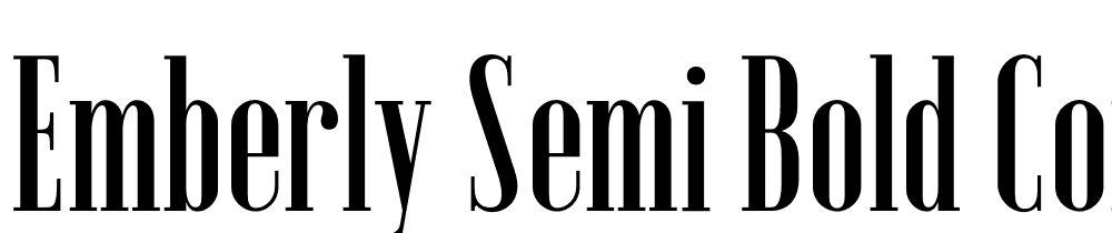 Emberly-Semi-Bold-Condensed font family download free