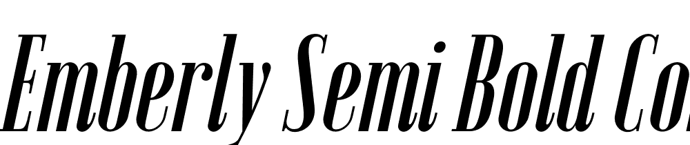 Emberly-Semi-Bold-Condensed-Italic font family download free