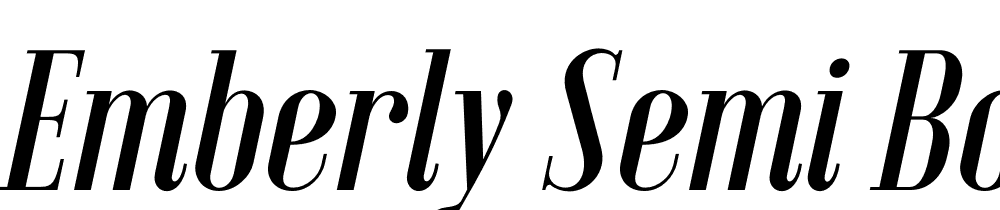 Emberly-Semi-Bold-Italic font family download free