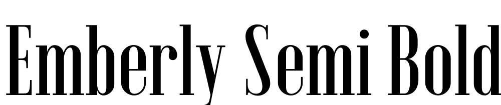 Emberly-Semi-Bold-Narrow font family download free