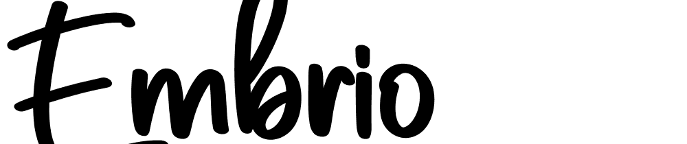 Embrio font family download free