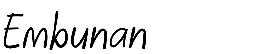 Embunan font family download free