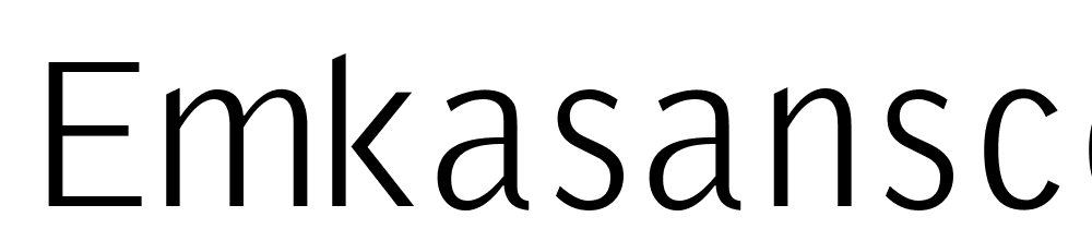 EmkaSansCondensed font family download free