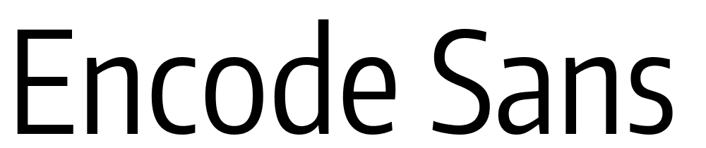 Encode-Sans-ExtraCondensed font family download free