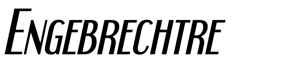 engebrechtre font family download free