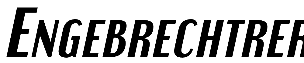 EngebrechtreRg-BoldItalic font family download free