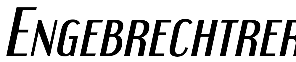 EngebrechtreRg-Italic font family download free