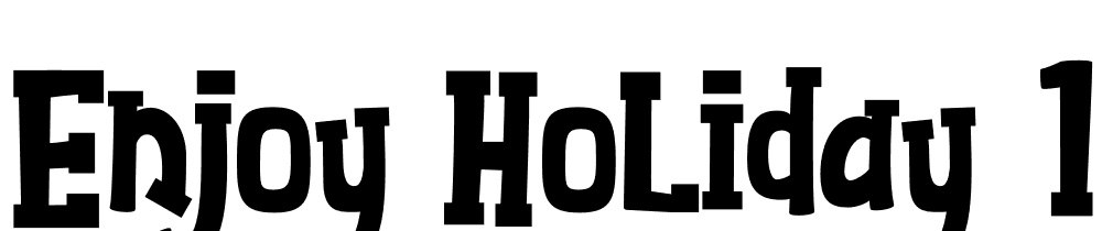 enjoy_holiday (1) font family download free