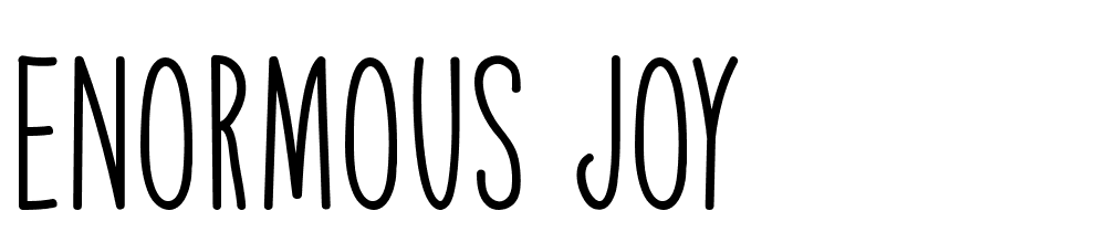 Enormous Joy font family download free