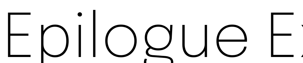 Epilogue-ExtraLight font family download free