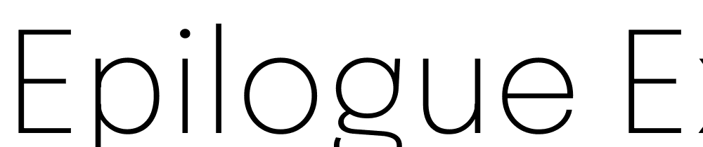 Epilogue-ExtraLight font family download free