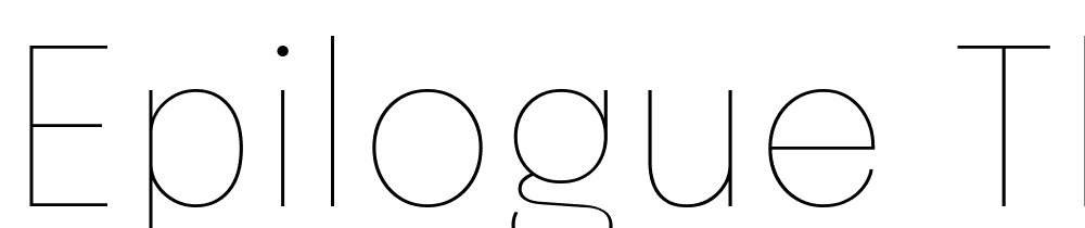 Epilogue-Thin font family download free