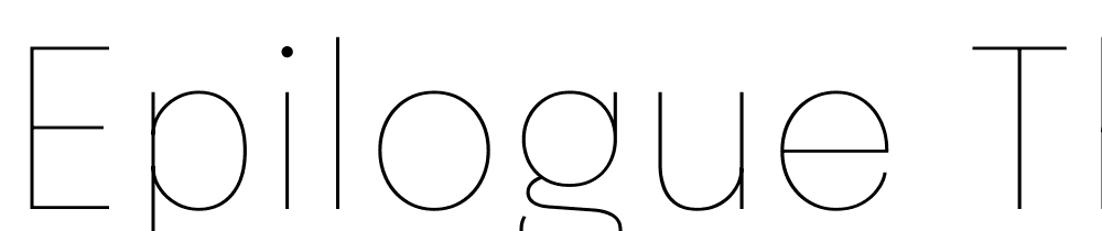 Epilogue-Thin font family download free