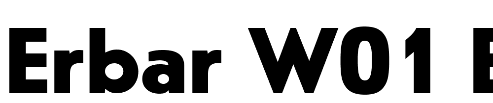 Erbar-W01-Bold font family download free