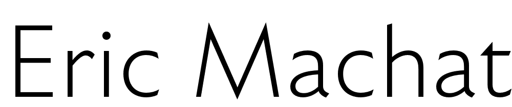 Eric-Machat-Thin font family download free