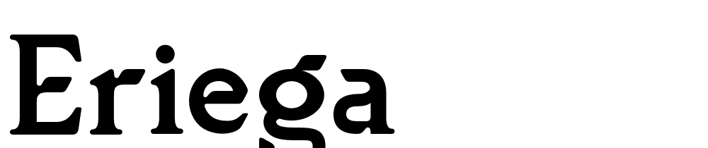 eriega font family download free