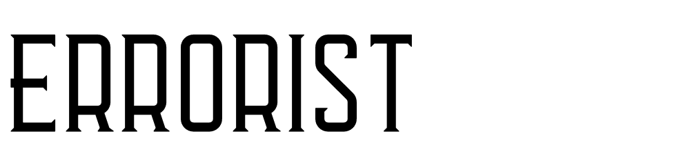 Errorist font family download free