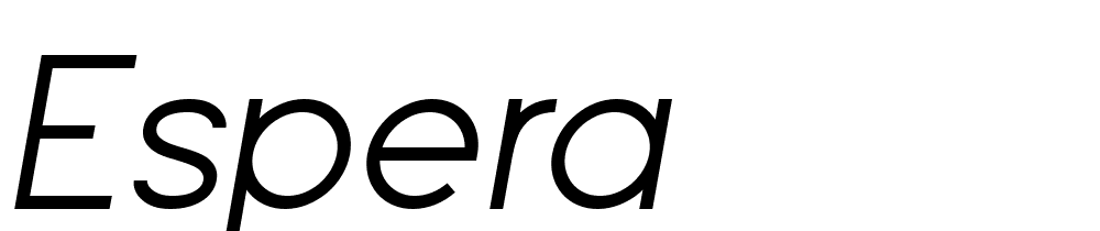 espera font family download free