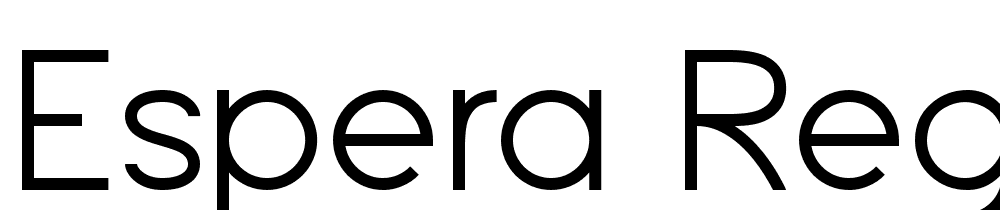 Espera-Regular font family download free