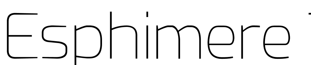 Esphimere-Thin font family download free