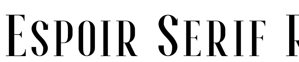 Espoir-Serif-Regular font family download free