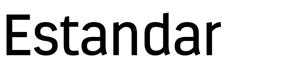 estandar font family download free