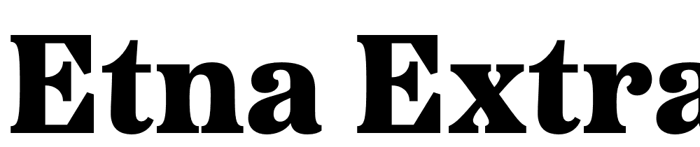 Etna-Extrabold font family download free