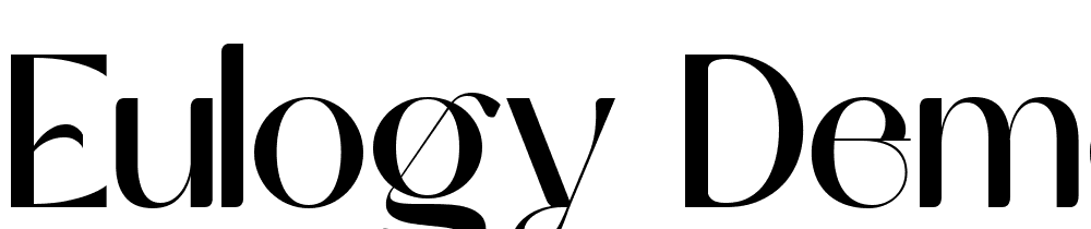 Eulogy-Demo-Regular font family download free