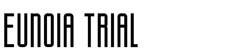 Eunoia-Trial font family download free