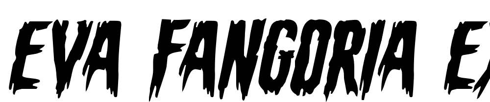 Eva-Fangoria-Expanded-Italic font family download free