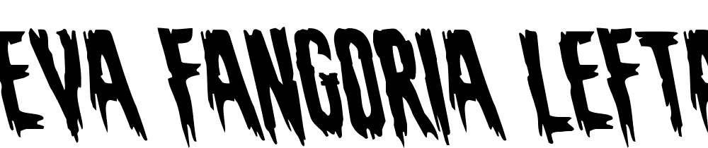 Eva-Fangoria-Leftalic font family download free