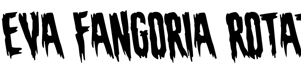 Eva-Fangoria-Rotated font family download free