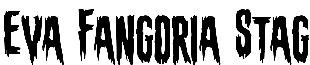 Eva-Fangoria-Staggered font family download free