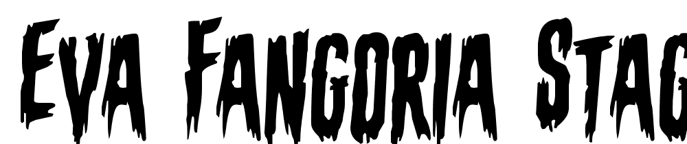 Eva-Fangoria-Staggered-Rotalic font family download free