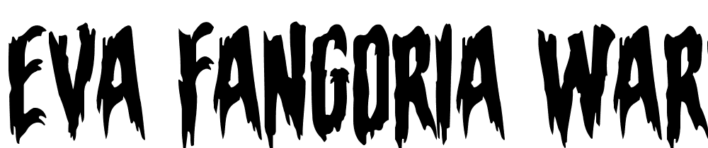 Eva-Fangoria-Warped font family download free