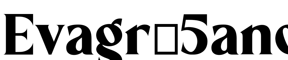 evagr-5ande font family download free