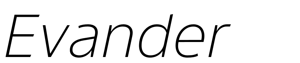 evander font family download free