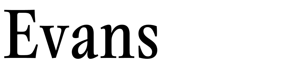 Evans font family download free