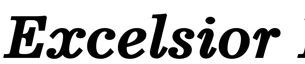 Excelsior-Bold-Italic font family download free