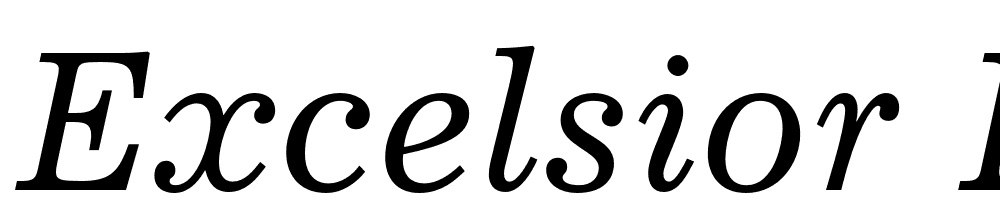 Excelsior-Italic font family download free