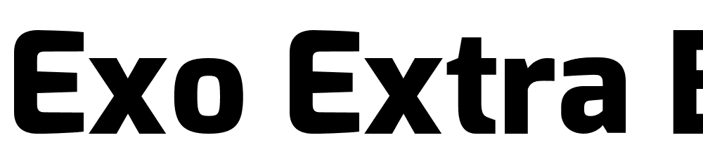 Exo-Extra-Bold font family download free