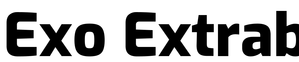 Exo-ExtraBold font family download free