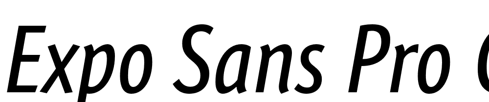 Expo-Sans-Pro-Cond-Italic font family download free