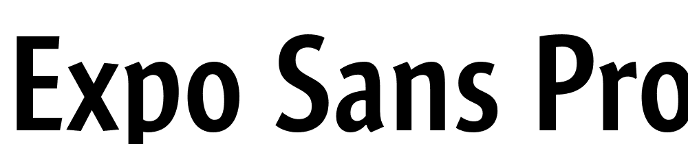 Expo-Sans-Pro-Semibold-Cond font family download free