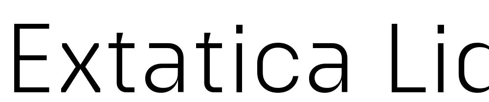 Extatica-Light font family download free