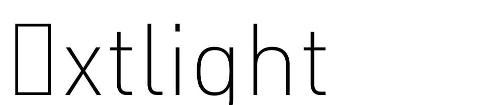 Extlight font family download free