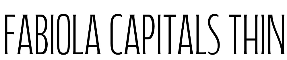 Fabiola-Capitals-Thin font family download free