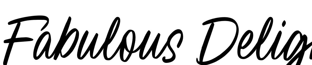 fabulous-delight font family download free