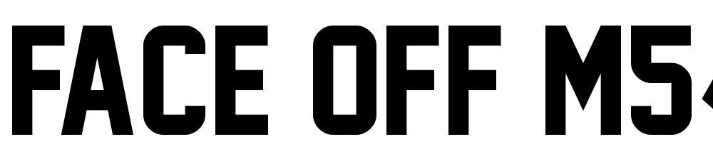 Face-Off-M54 font family download free