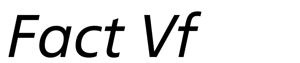 Fact VF font family download free